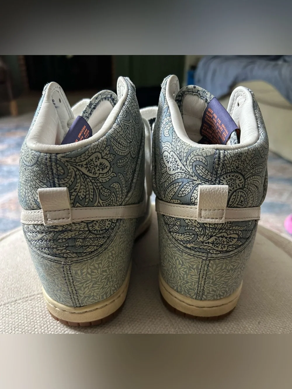 Archival 2014 Nike Liberty of London x Dunk Sky Hi Blue Recall Womens Sneakers